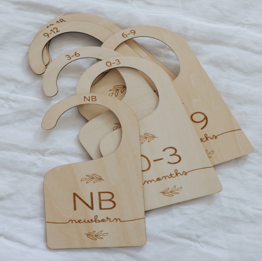 Wooden Baby Hanging Closet Dividers For Nursery Wardrobe