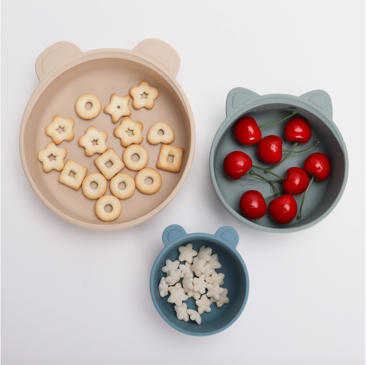 Ali+Oli (3pc) Stackable Snack Bowl Set