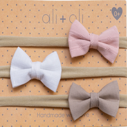 Ali + Oli Headband Bow Set