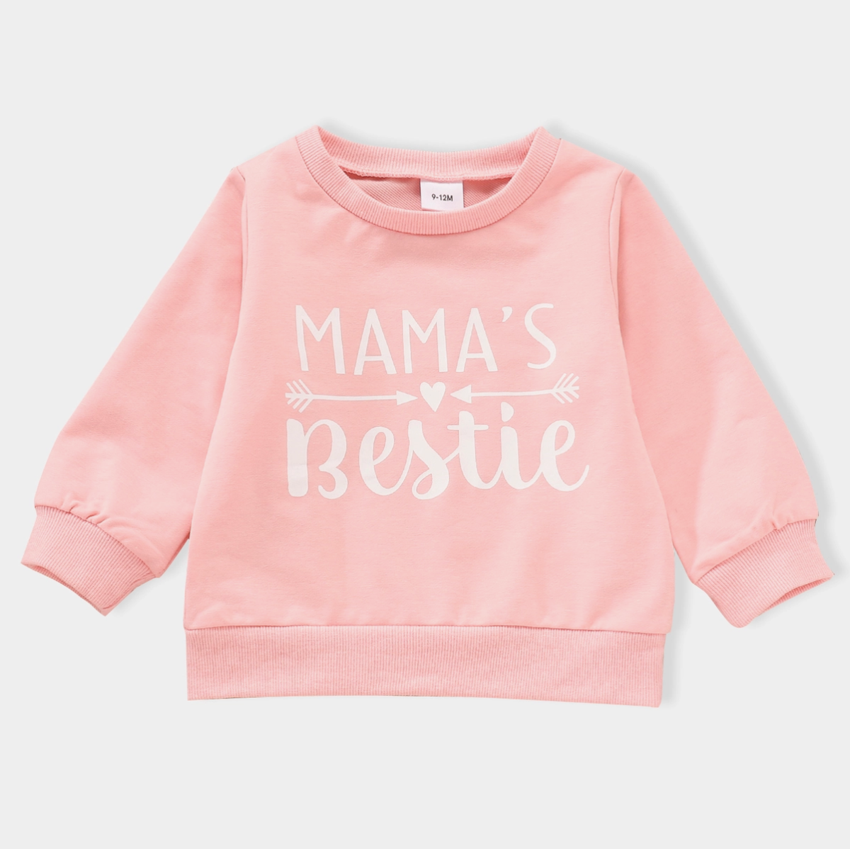 Baby Girl Letter Pullover | Pink
