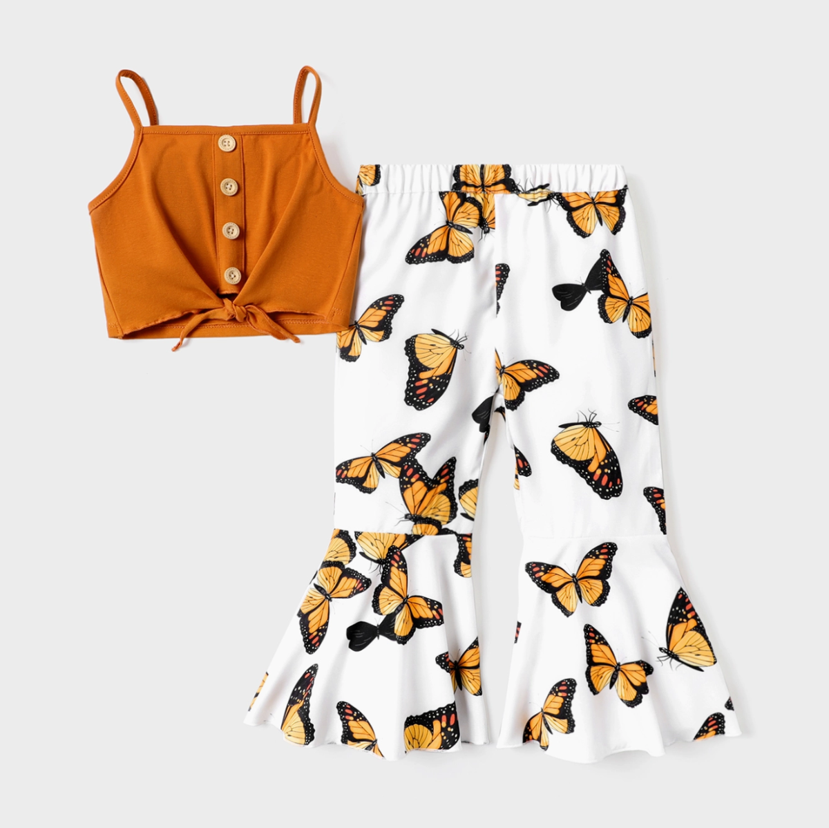 Tie Knot Camisole and Butterfly Pants Set