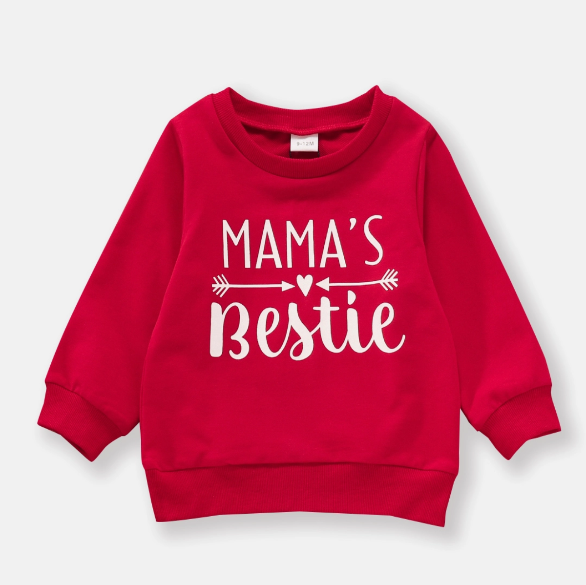 Baby Girl Letter Pullover | Red