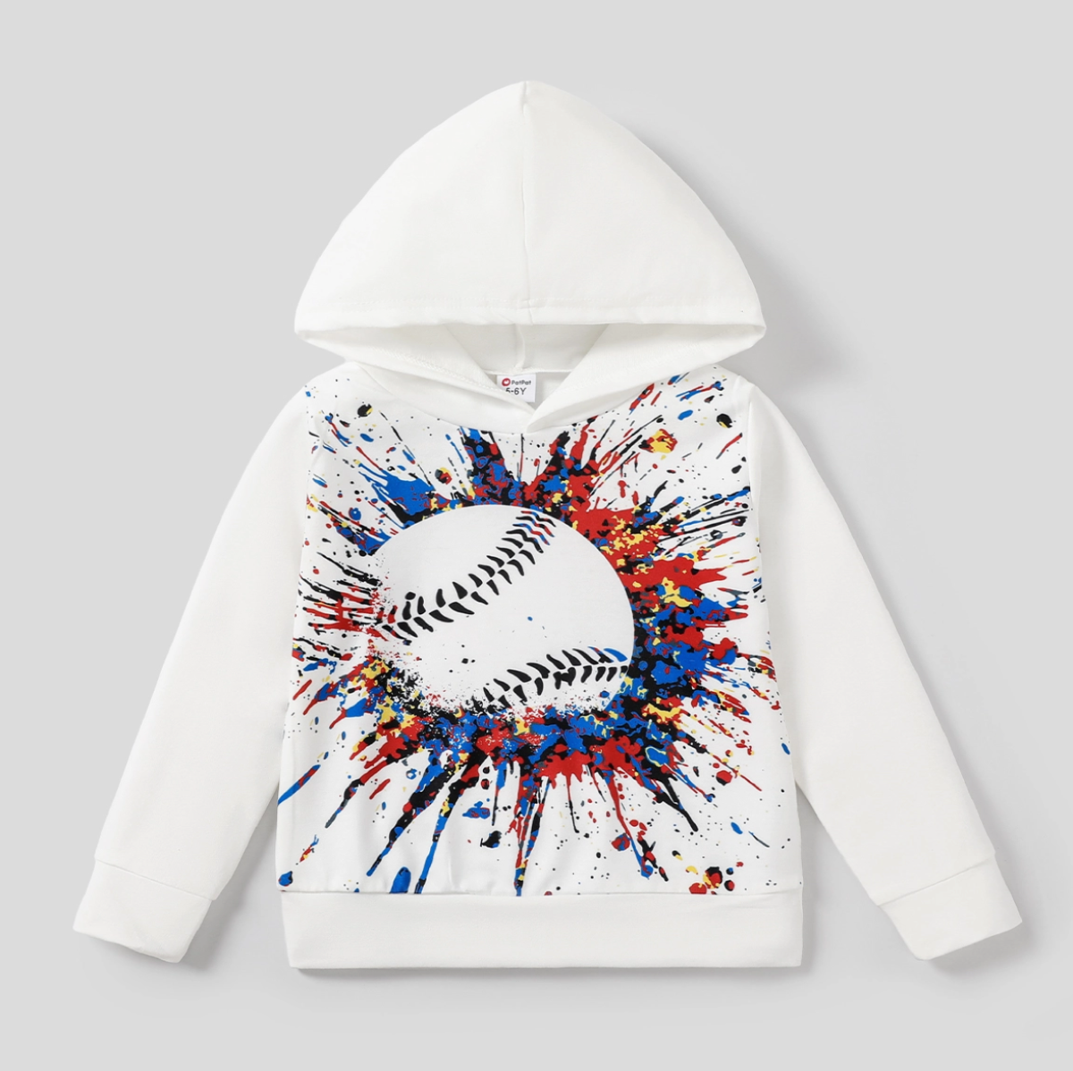 Baseball Oversized Hooded Sweatshirt
