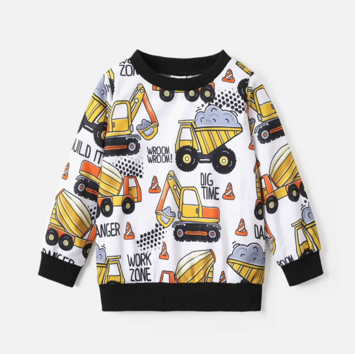 Dig Time Tractor Boys Sweatshirt