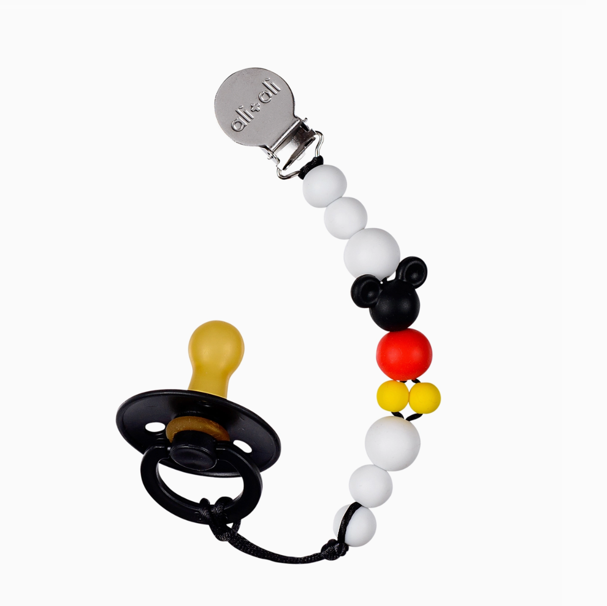 Silicone Pacifier Clip (Mouse)