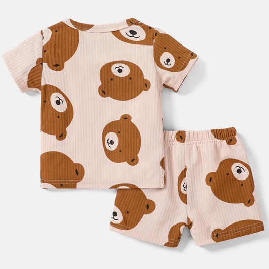 Baby Bear Boy/Girl 2pcs Tee and Shorts Set