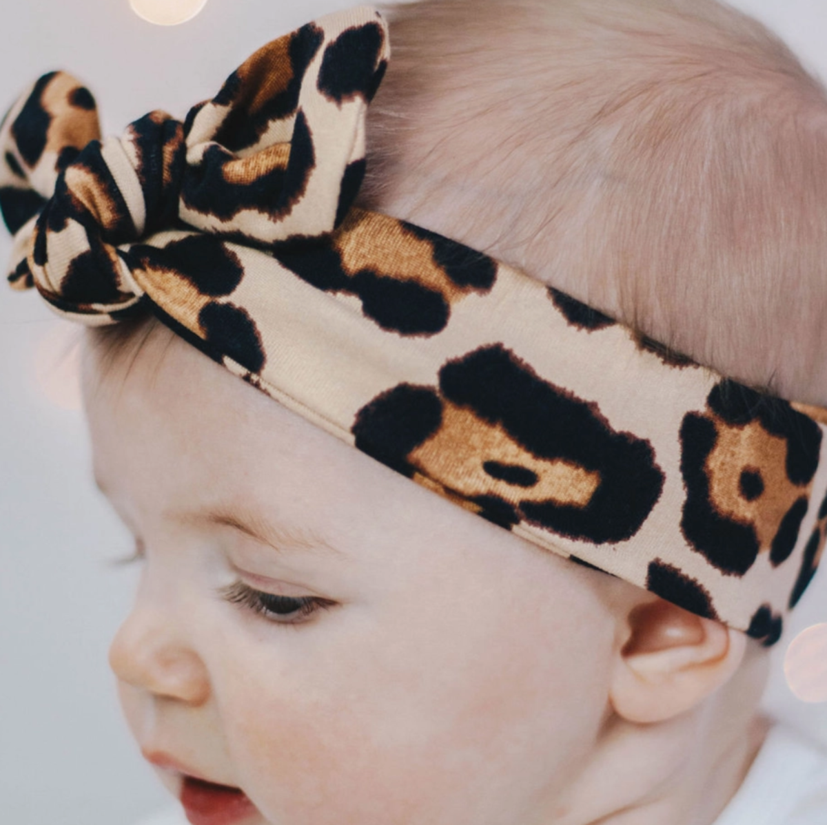 Knot Bow Headband - Cheetah