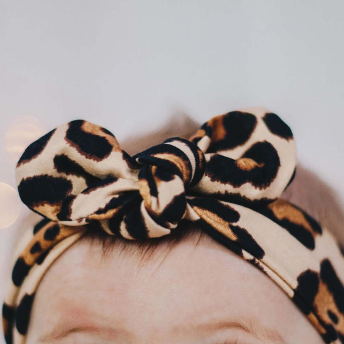 Knot Bow Headband - Cheetah