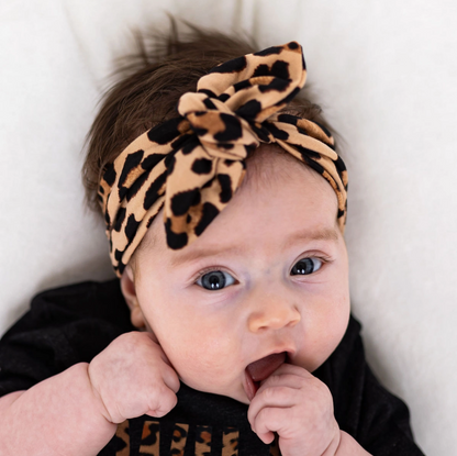 Knot Bow Headband - Cheetah