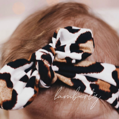 Knot Bow Headband - Cheetah