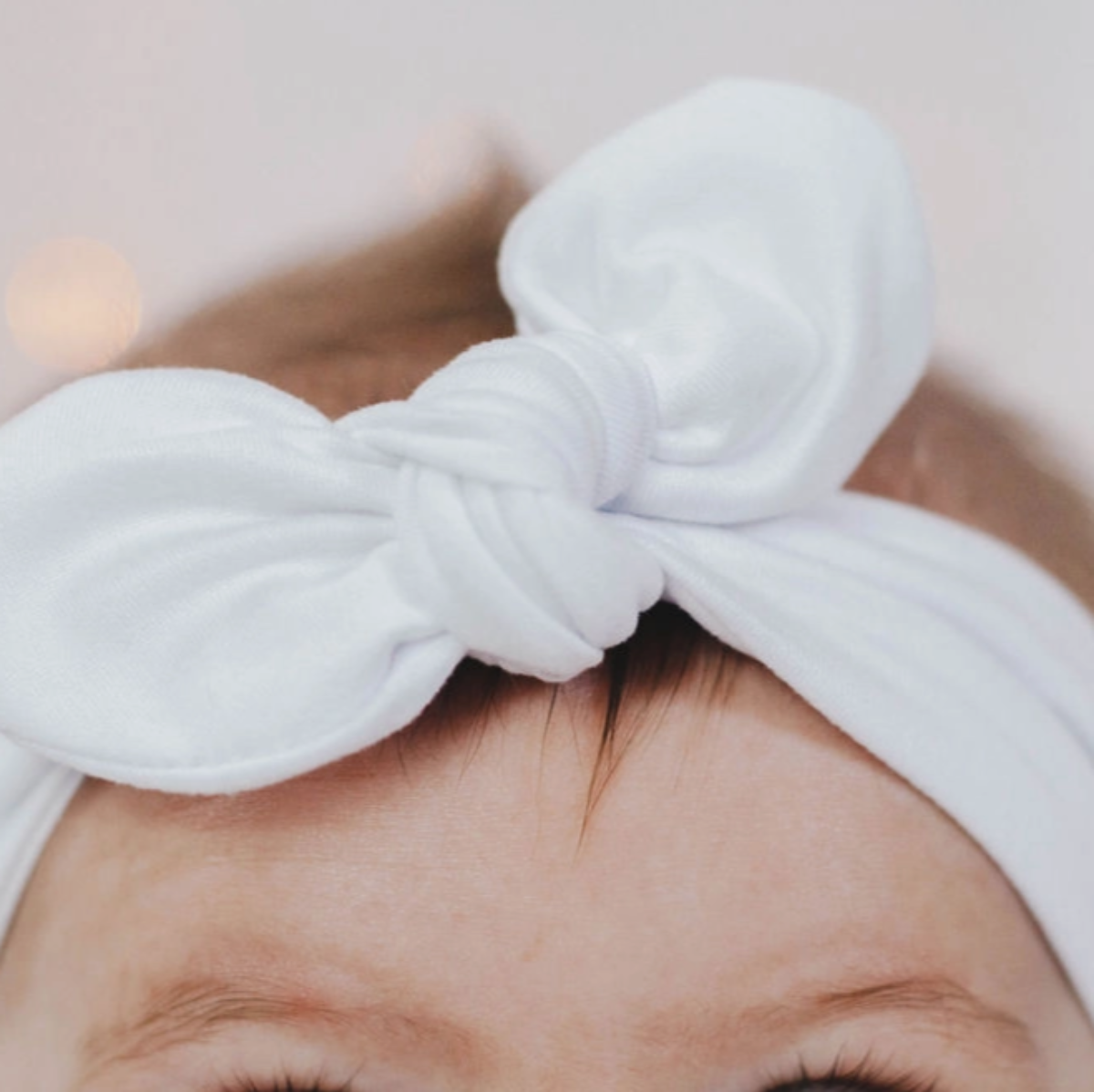 Knot Bow Headband - White