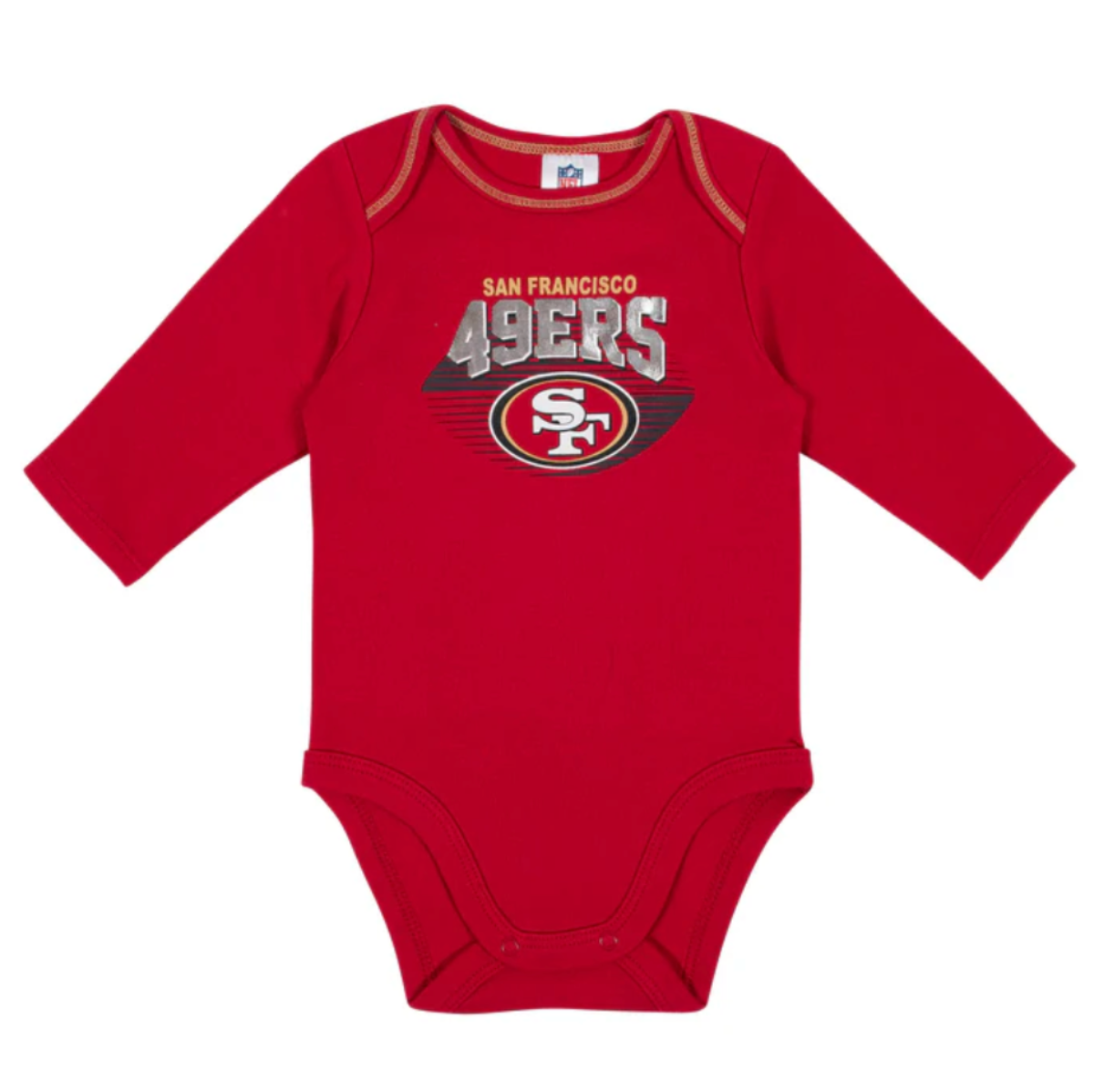 2-Pack 49ers Long Sleeved Onesies - NFL Official - By Gerber