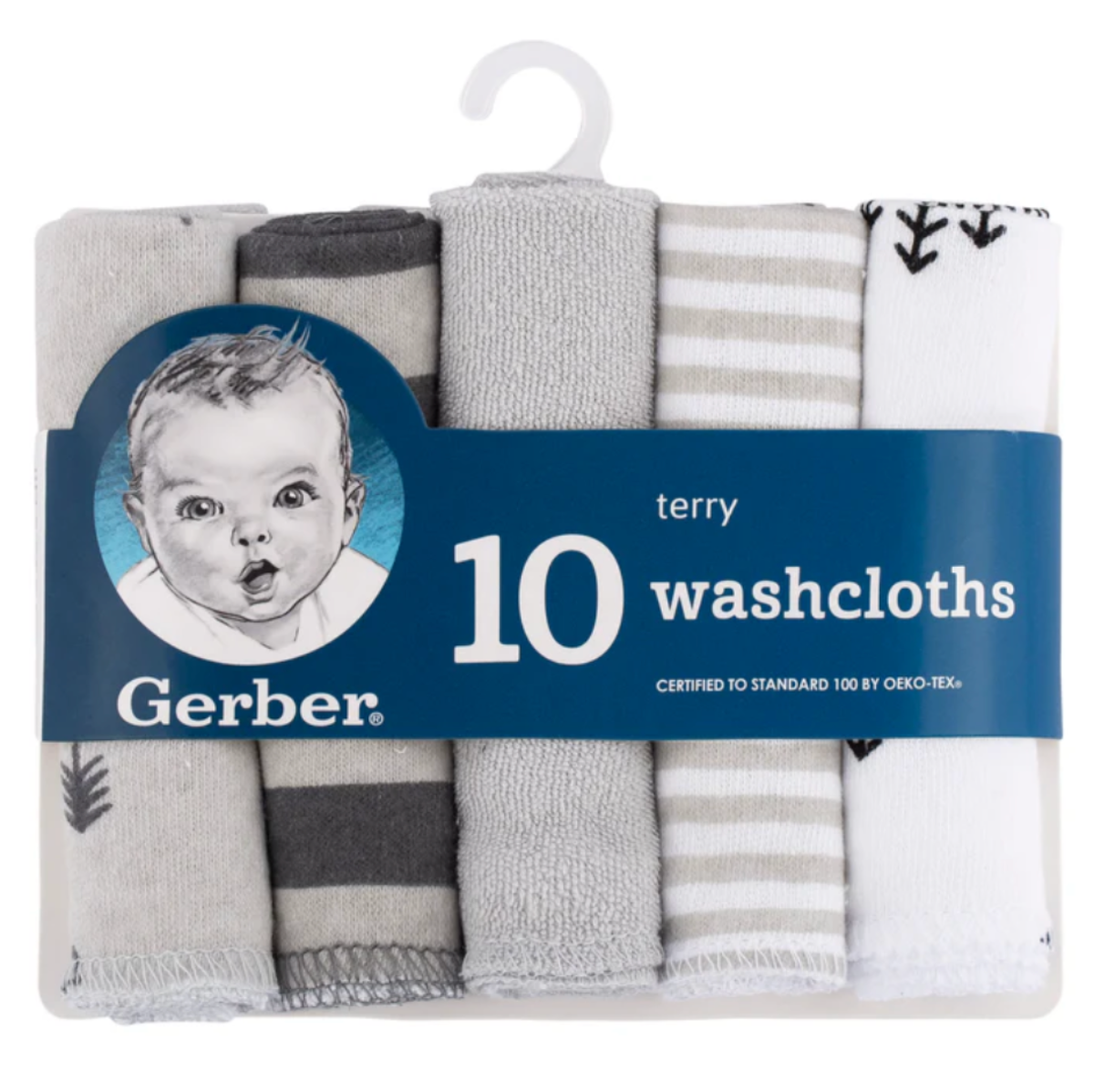 10-Pack Gerber Baby Washcloths