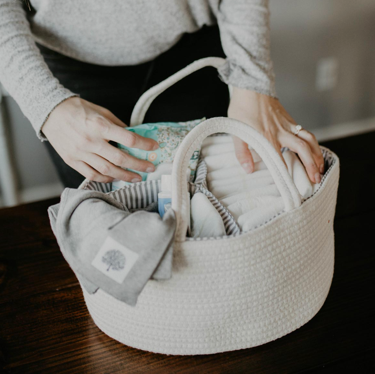 Rope Diaper Caddy