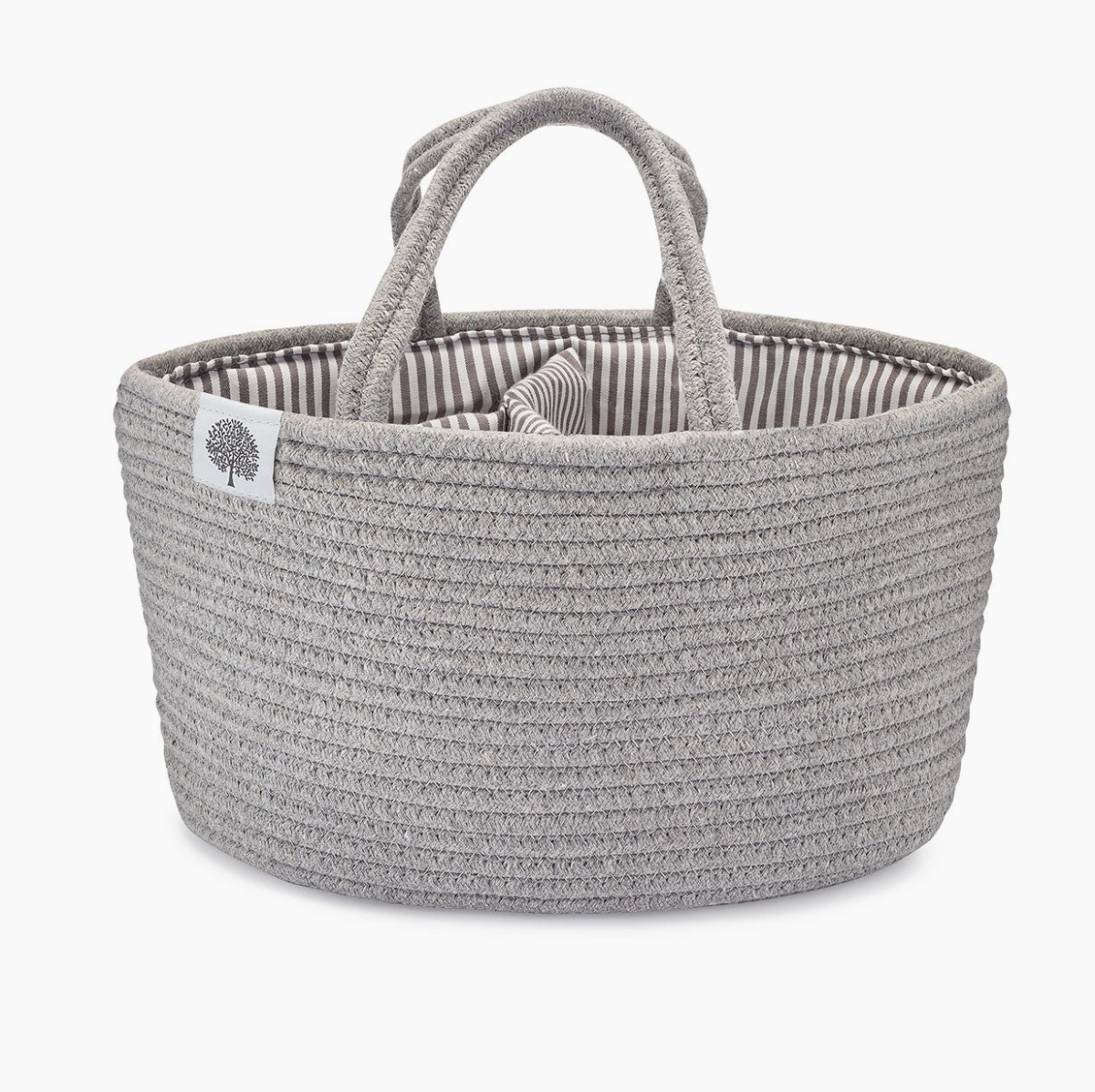 Rope Diaper Caddy | Gray