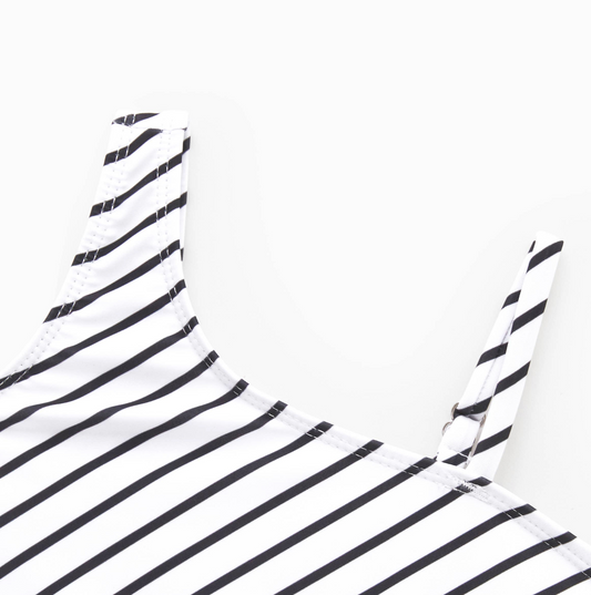 Toddler 2 Piece Bathing suite white & red