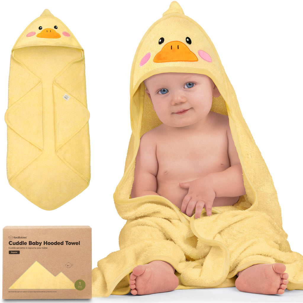 KeaBabies Cuddle Baby Hooded Towel