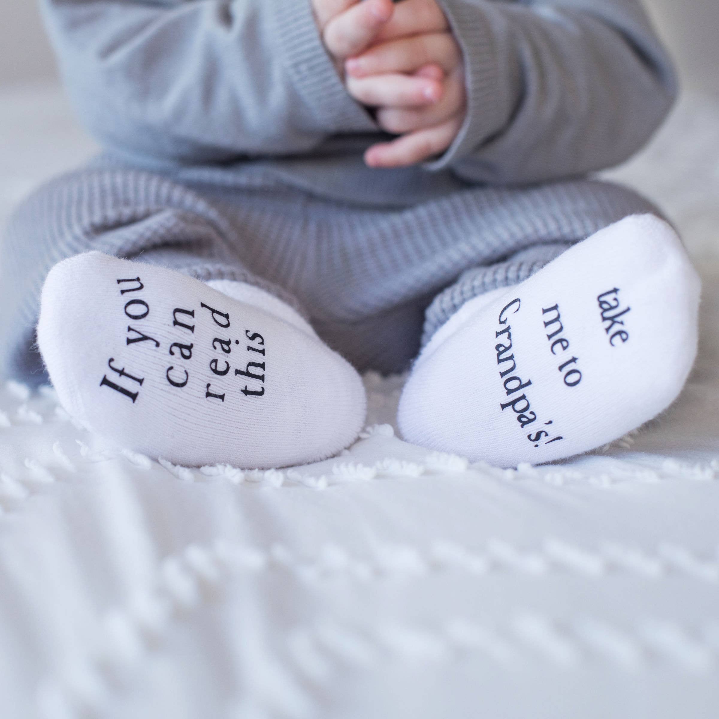 Take Me to Grandpa’s Baby Socks | Baby Shower Gifts