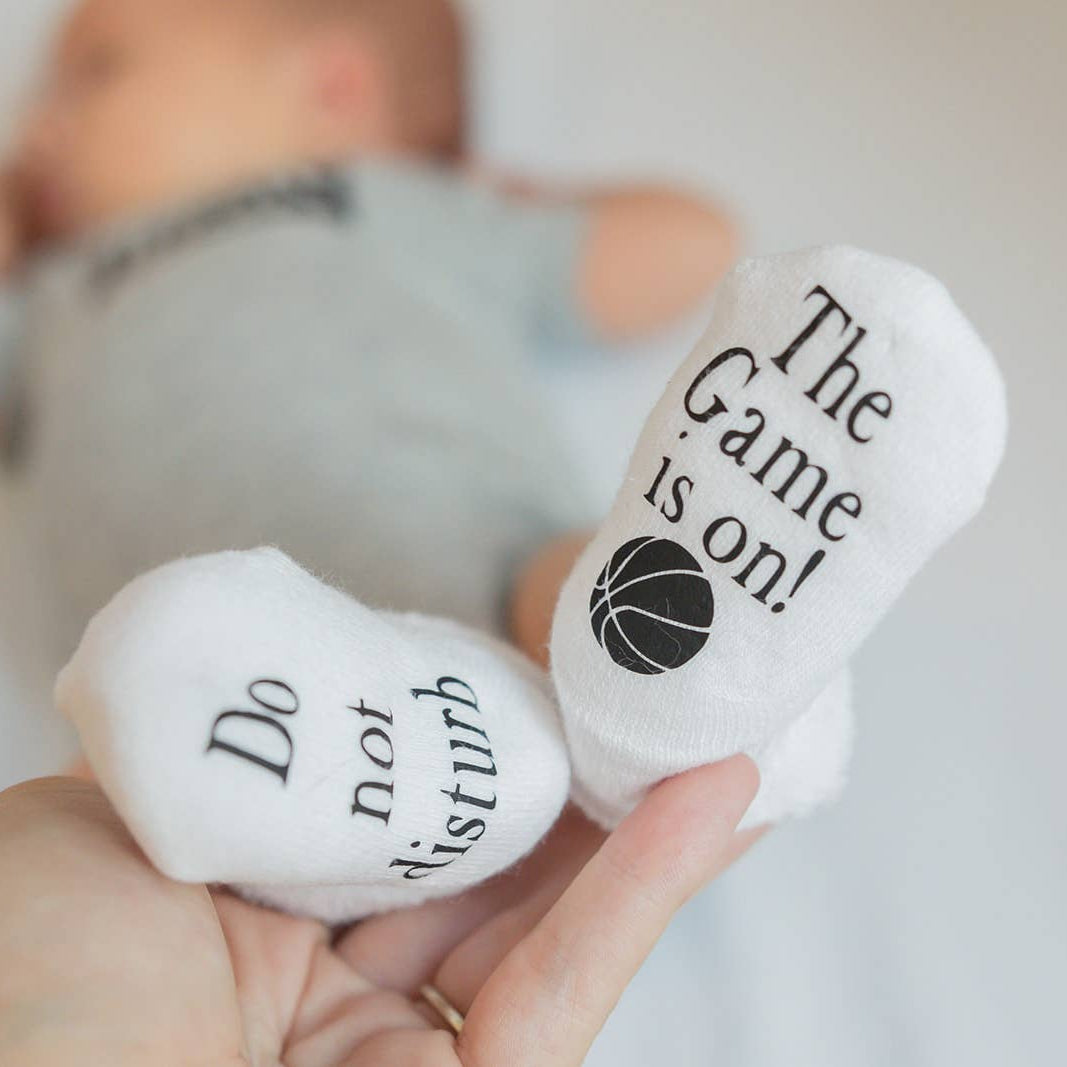 Basketball Socks Do not Disturb the Game is On Baby Socks