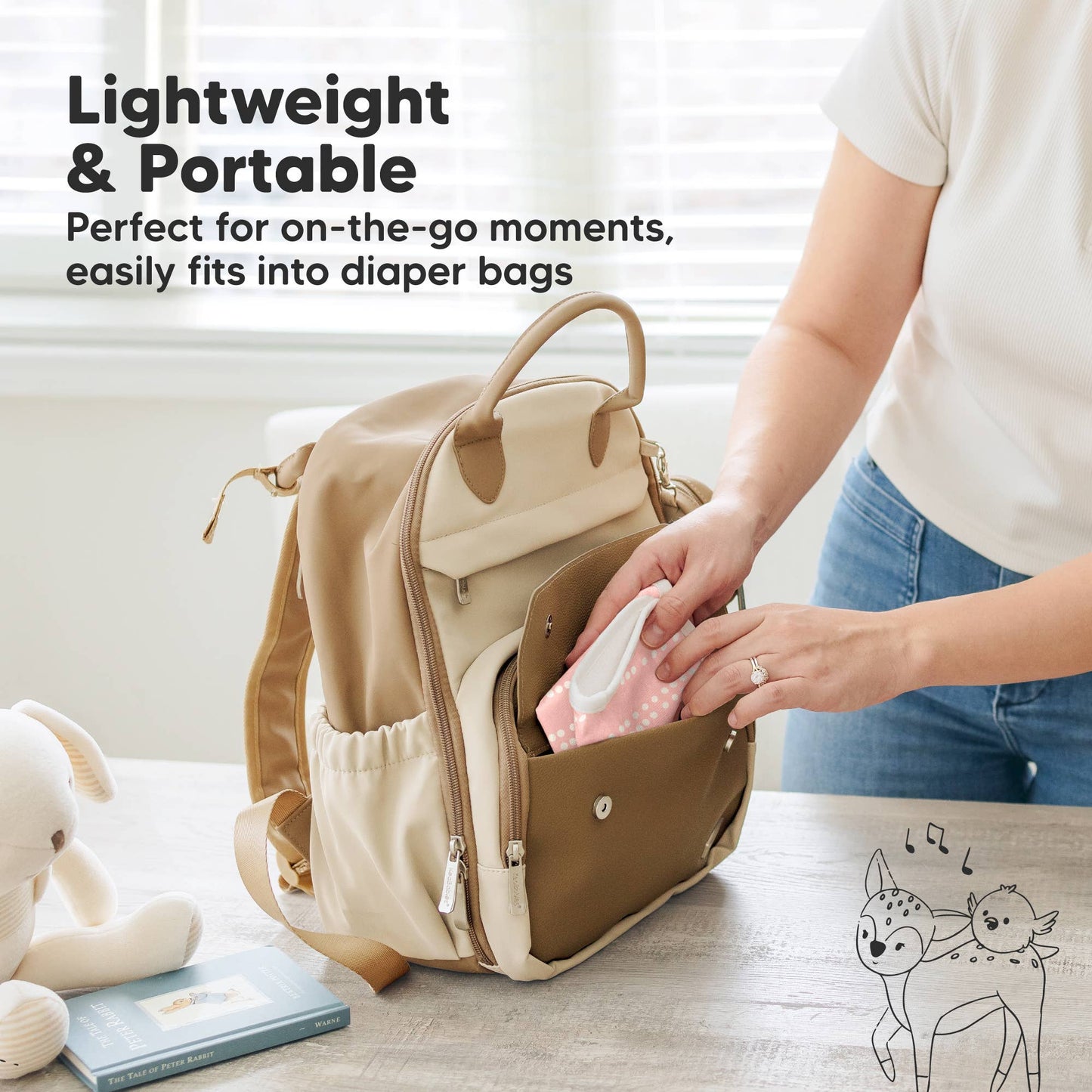 6-Pack Organic Cami Baby Washcloths for Face & Bath Towels