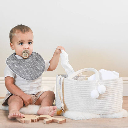 Rope Diaper Caddy/ Beige