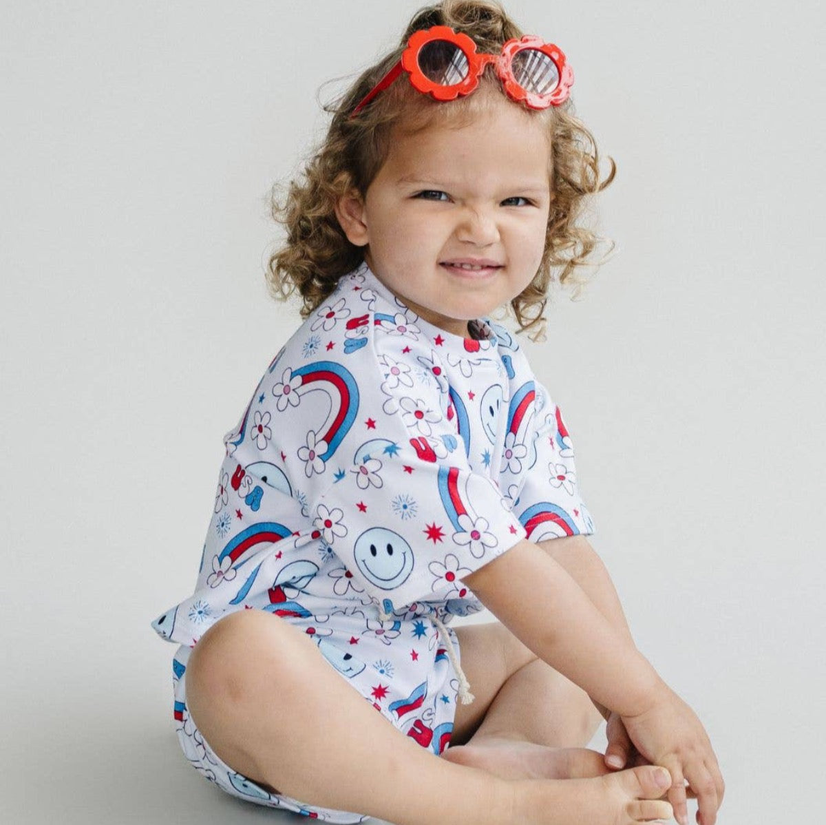 4th of July Kids' Shorts Set | Little Miss USA