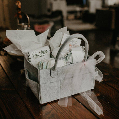 Diaper Caddy in Gray