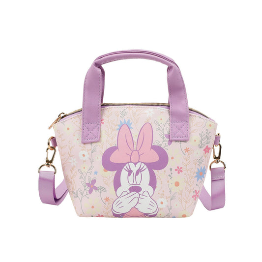 Disney Minnie Mouse Covering Mouth Pose Pink 9.25" Mini Handbag