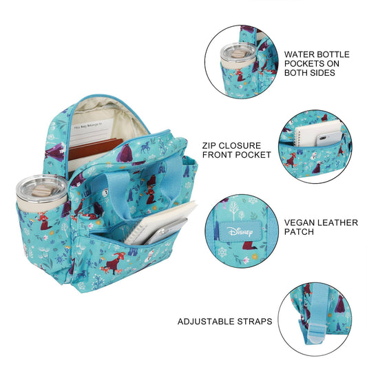 Frozen Elsa, Anna, And Olaf All-Over Print 16” Toddler Backpack