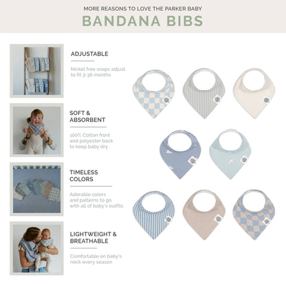 Cloud Bandana Bib Set (8 pack)