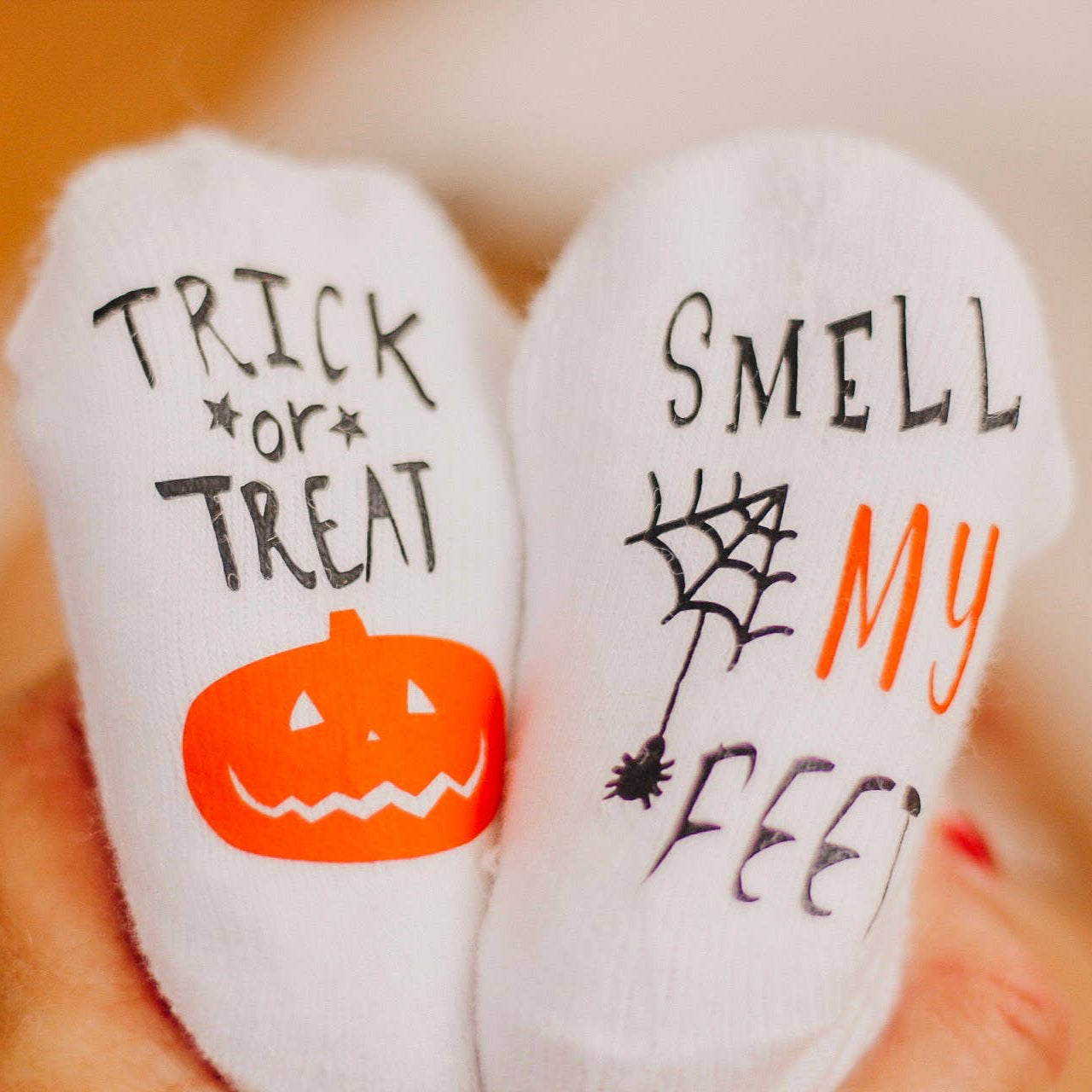 Trick or Treat Smell my Feet | Halloween Baby Socks