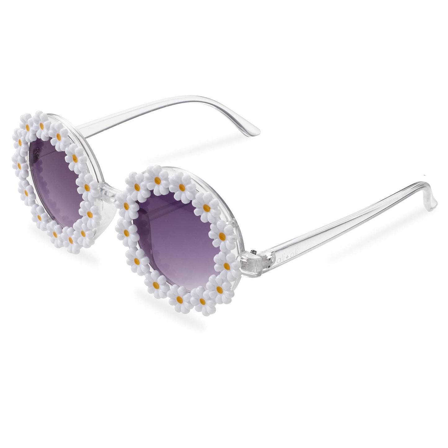 Sunglasses for Kids (Daisy White) Flower Frame