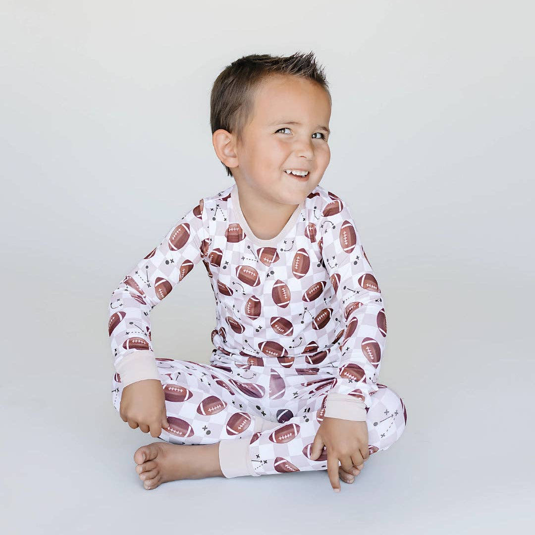 Bamboo Two Piece Kids Clothing Set | Game Day