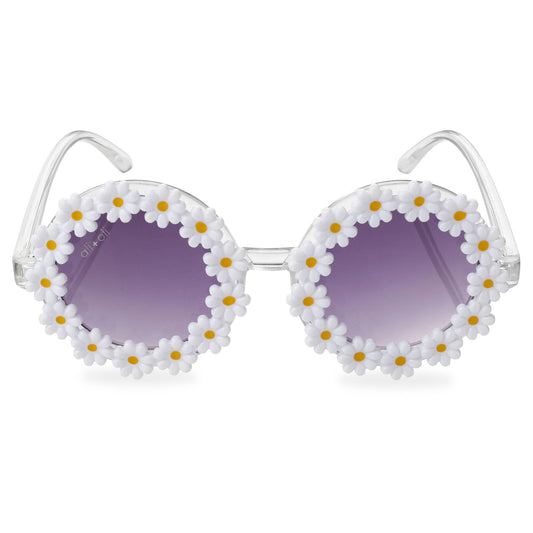 Sunglasses for Kids (Daisy White) Flower Frame