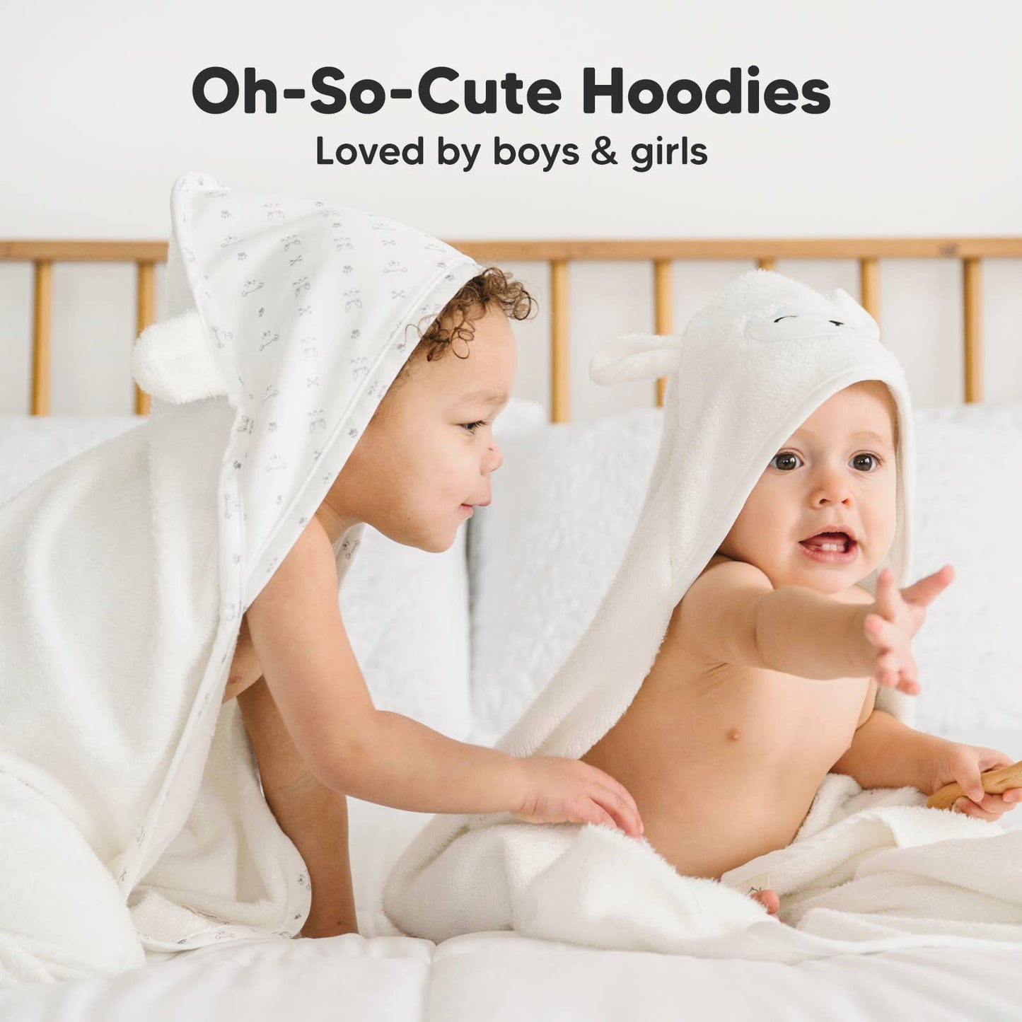 KeaBabies Cuddle Baby Hooded Towel