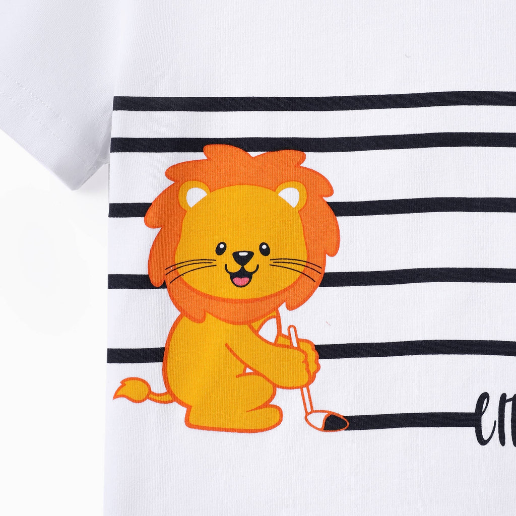 2pcs Baby Boy Cute Lion Pattern Set