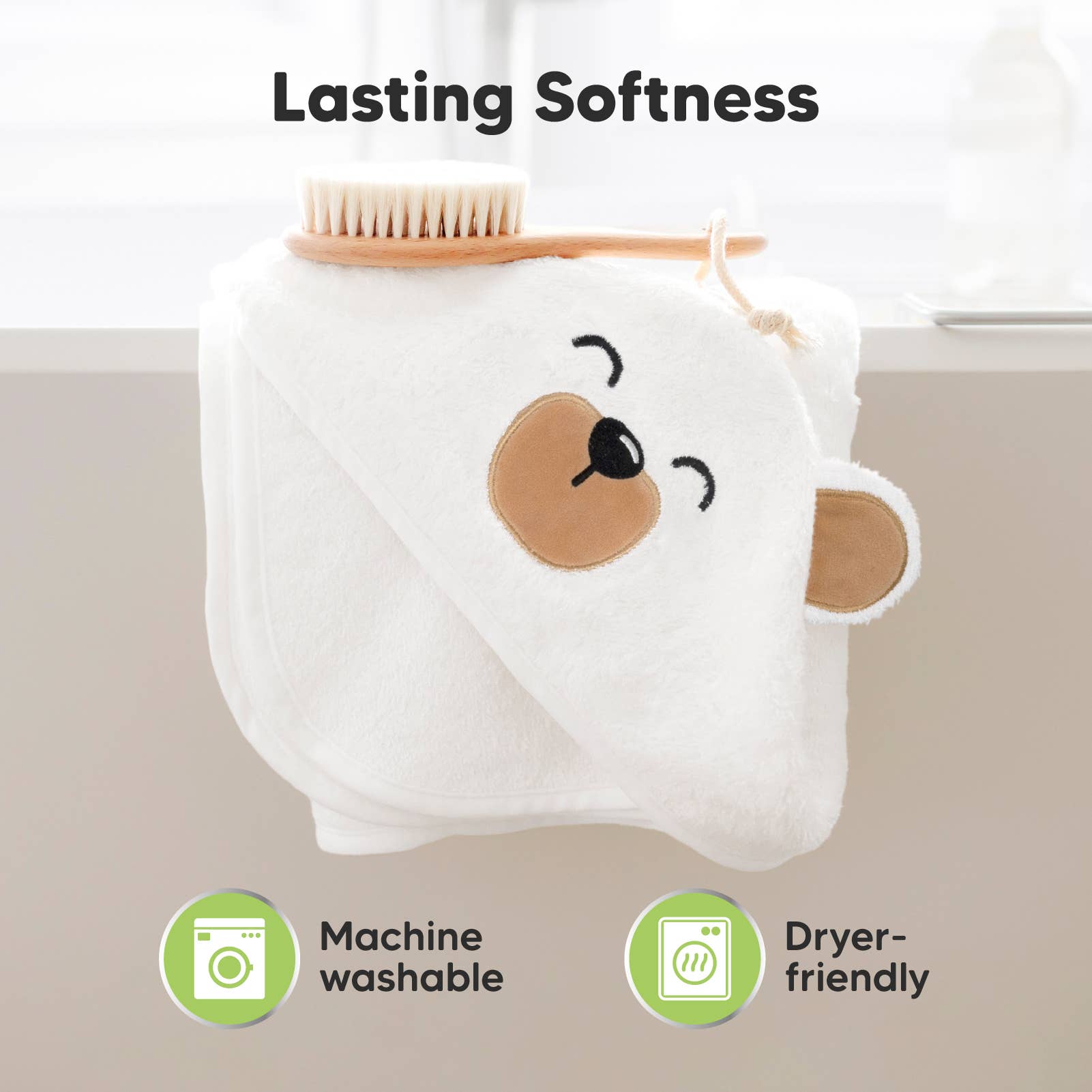 KeaBabies Cuddle Baby Hooded Towel