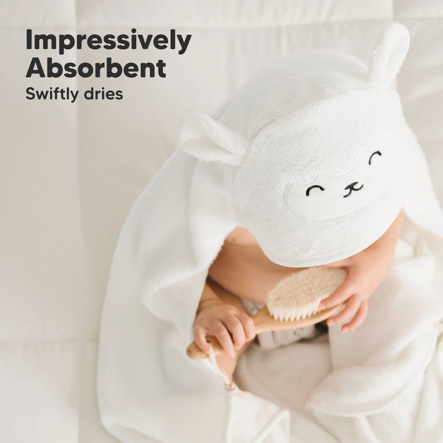 KeaBabies Cuddle Baby Hooded Towel