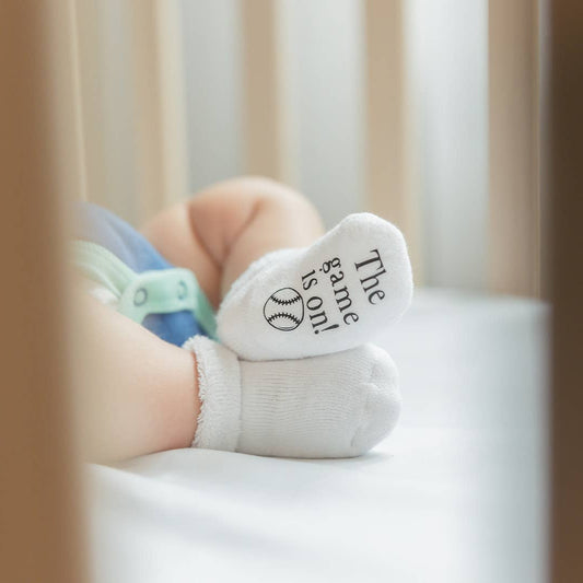 Baseball Socks Do not Disturb the Game is On Baby Socks