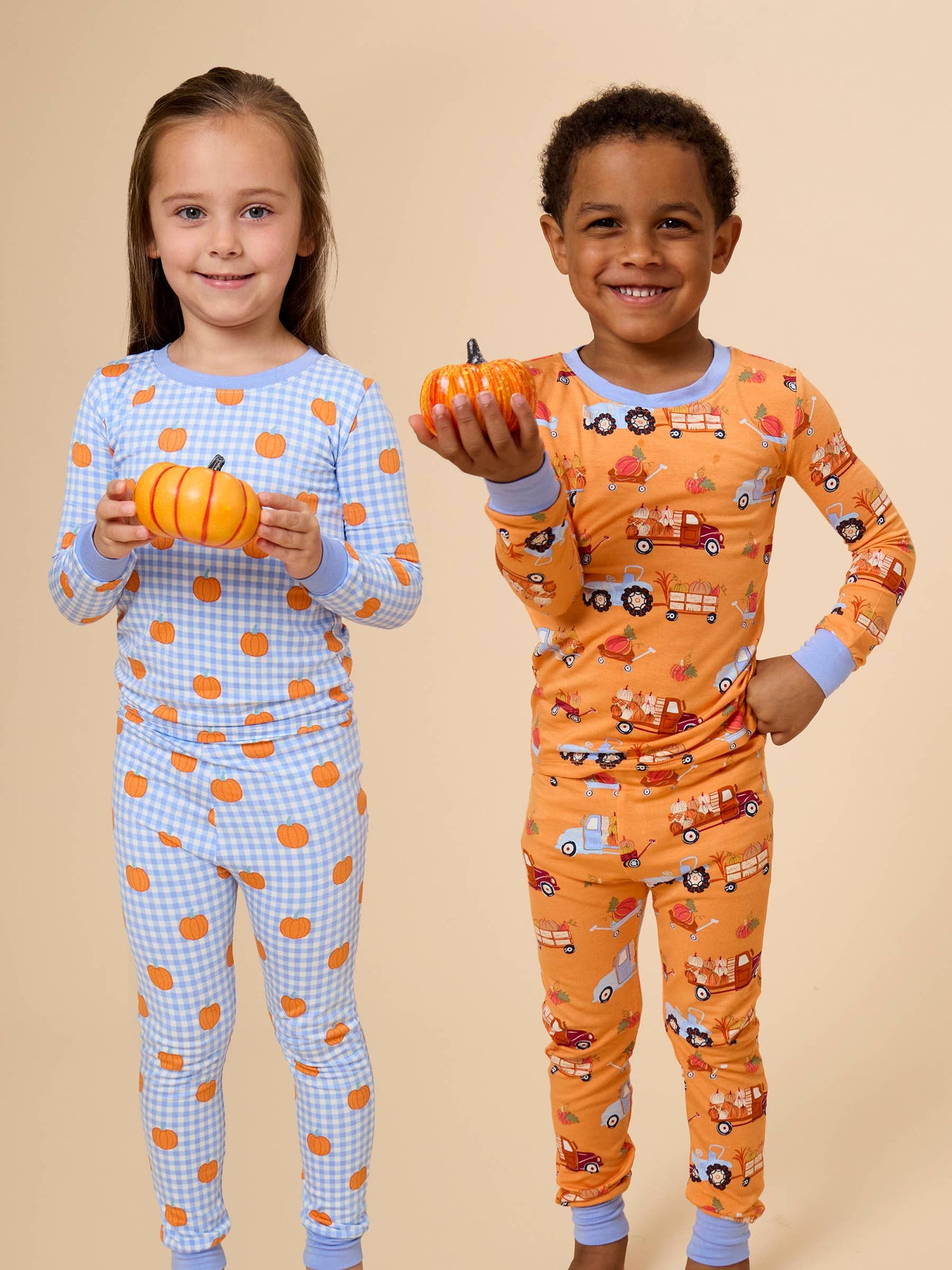 SoftSnooze™ Baby Bamboo Viscose Harvest Haul Convertible One Piece Footie Pajama