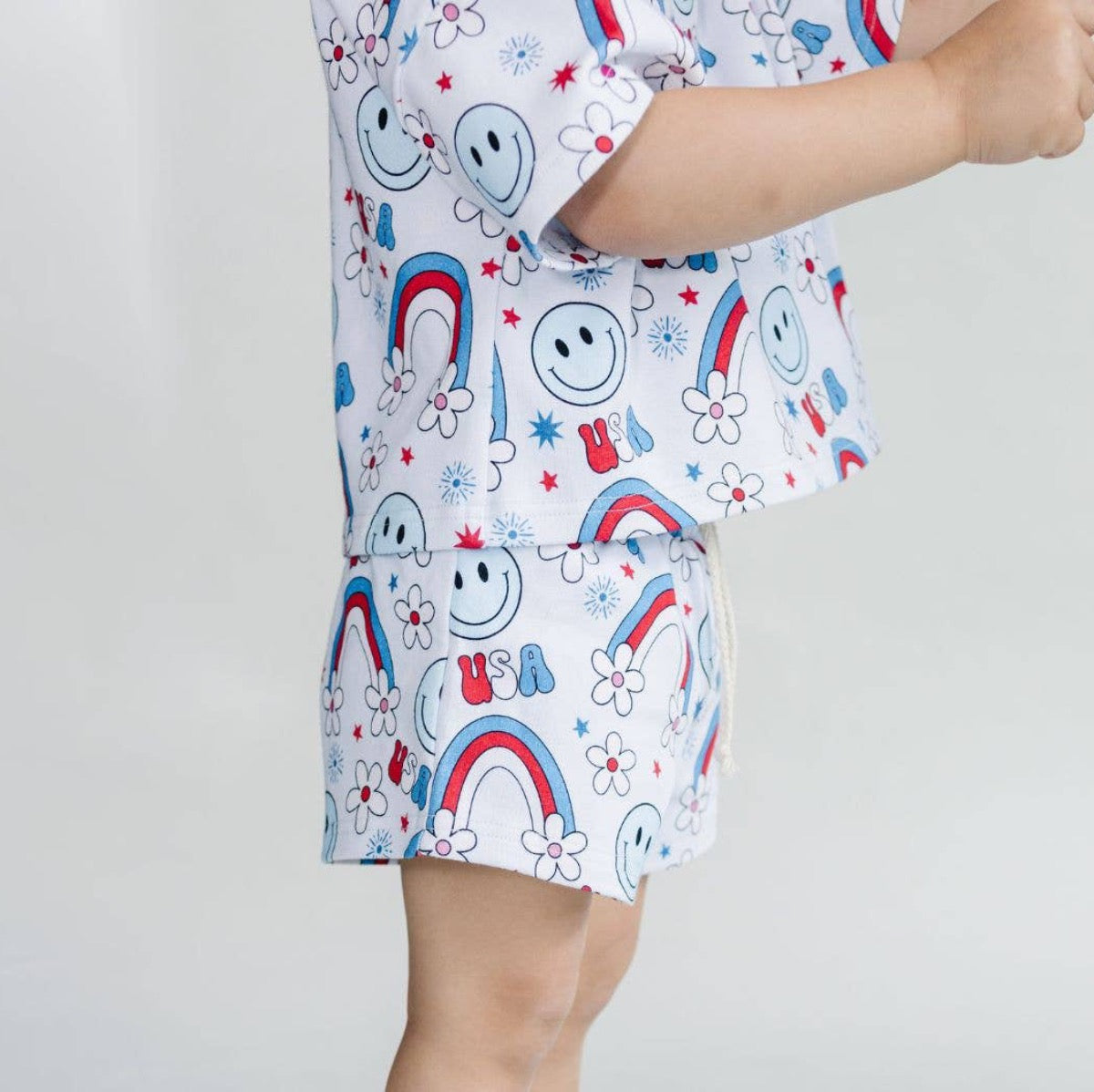 4th of July Kids' Shorts Set | Little Miss USA