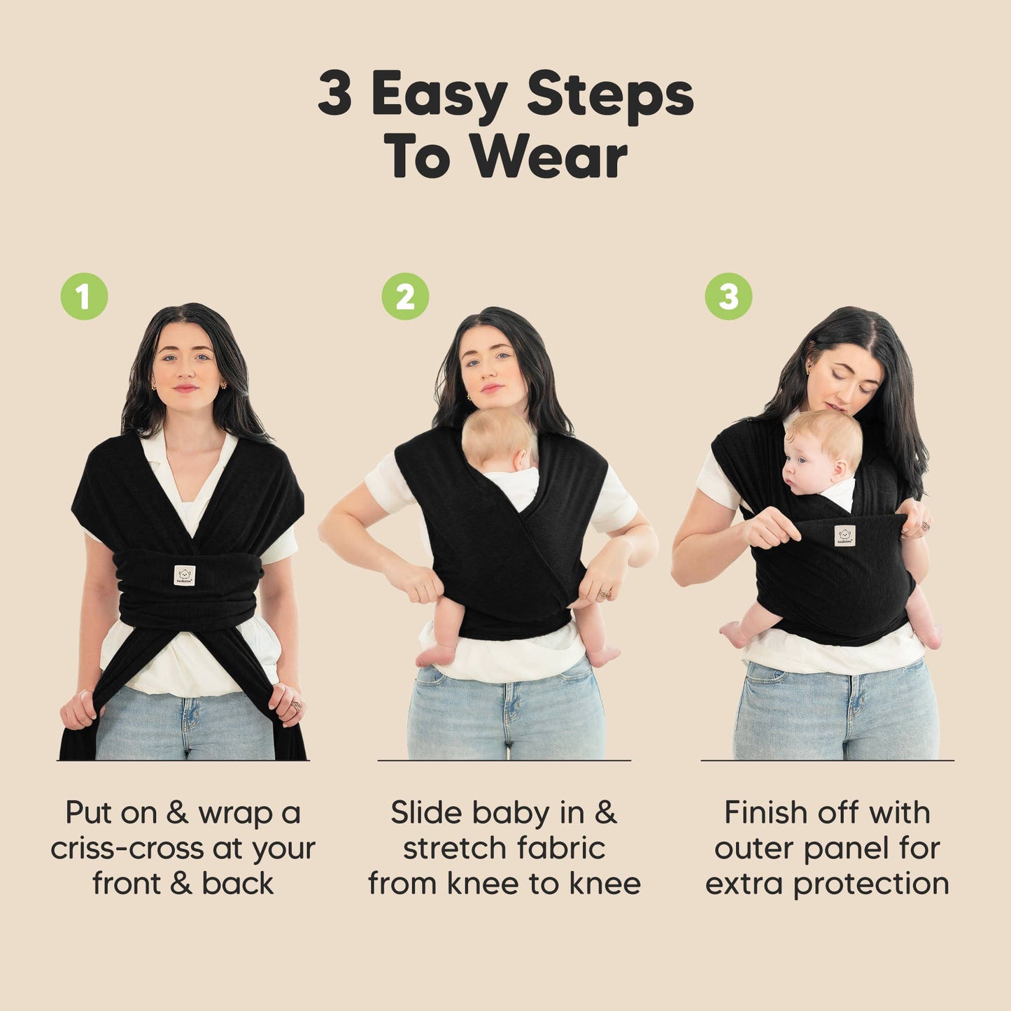 KeaBabies Original Baby Wrap Carrier