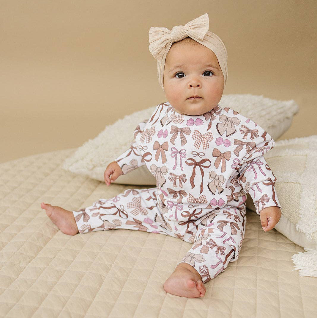 Jogger Set | Mocha Bows