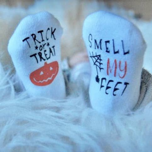 Trick or Treat Smell my Feet | Halloween Baby Socks