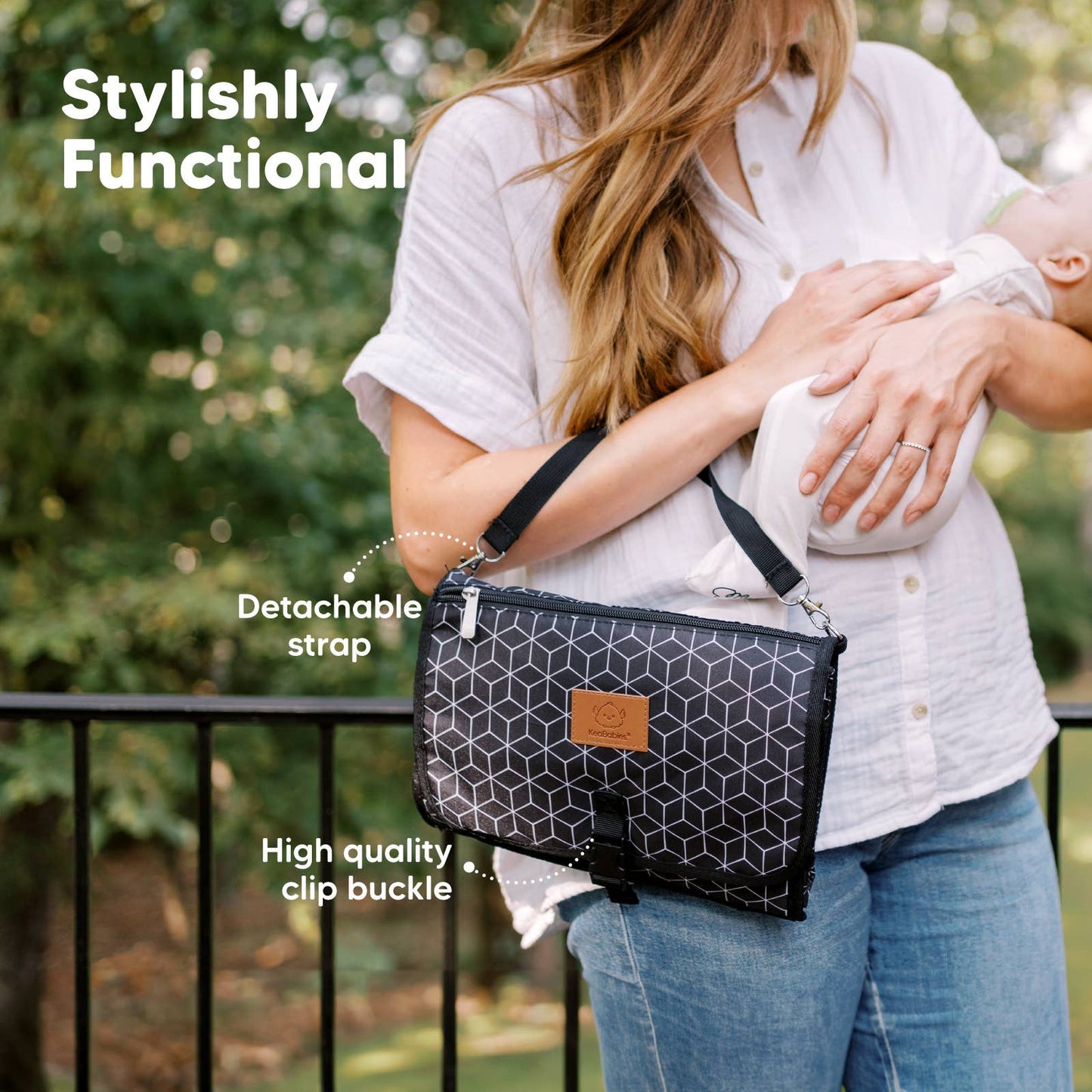 Ezee Portable Diaper Changing Pad, Foldable Changing Mat