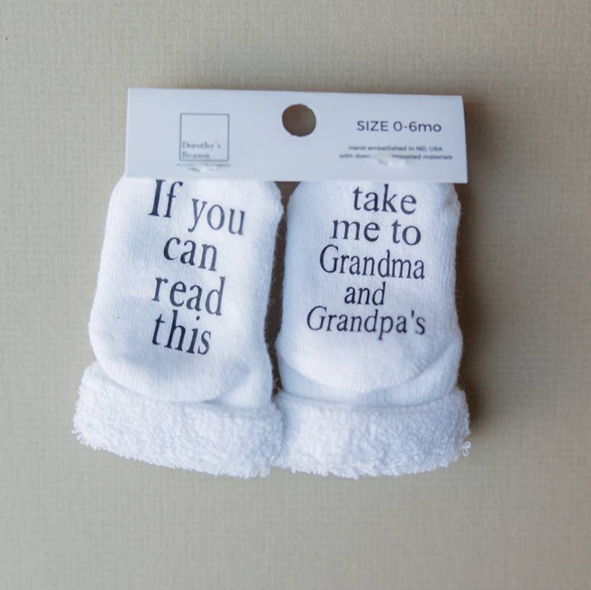 Take Me to Grandma and Grandpas Baby Socks | Grandparents