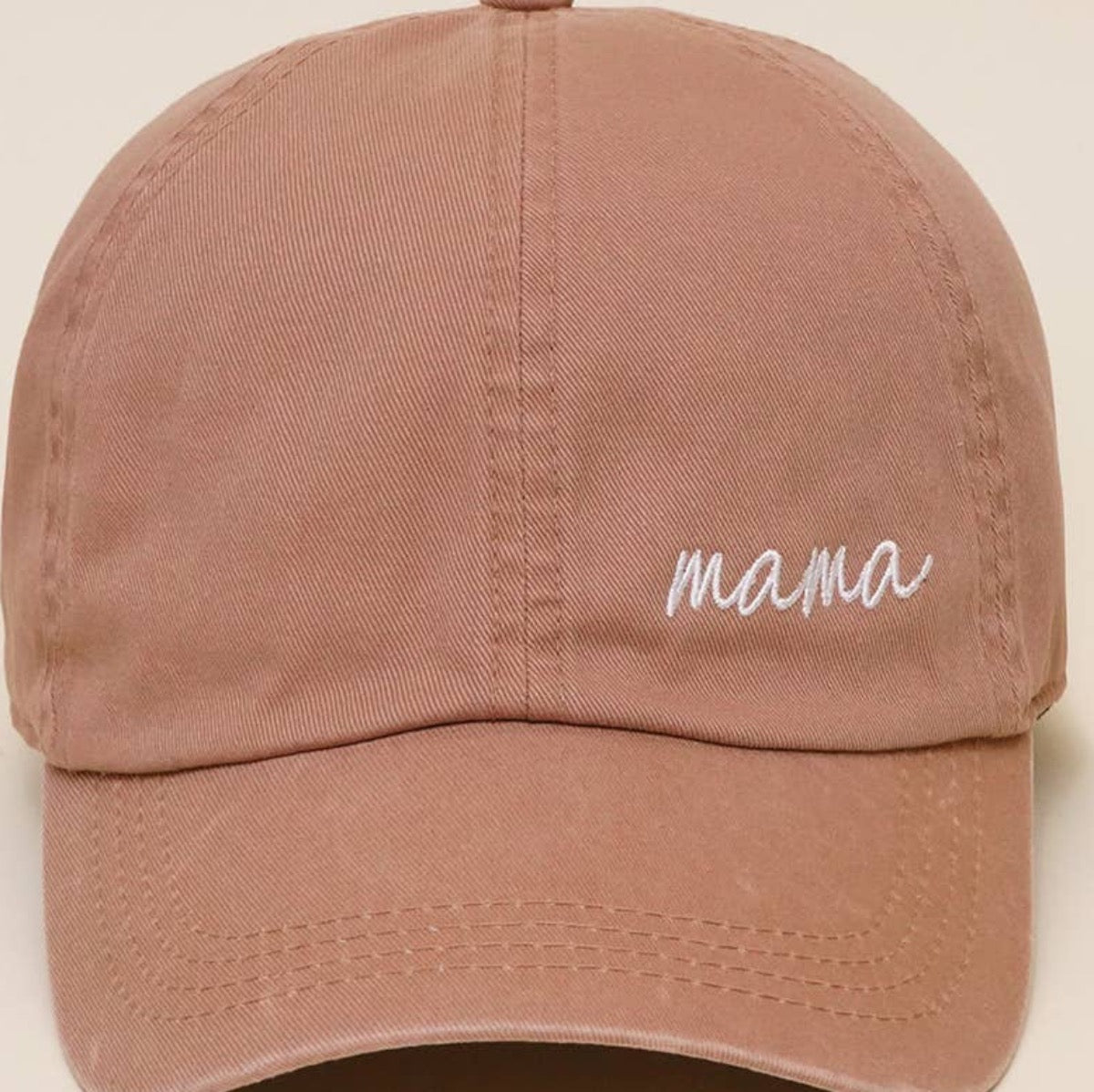 Mama Lettering Embroidery Baseball Cap