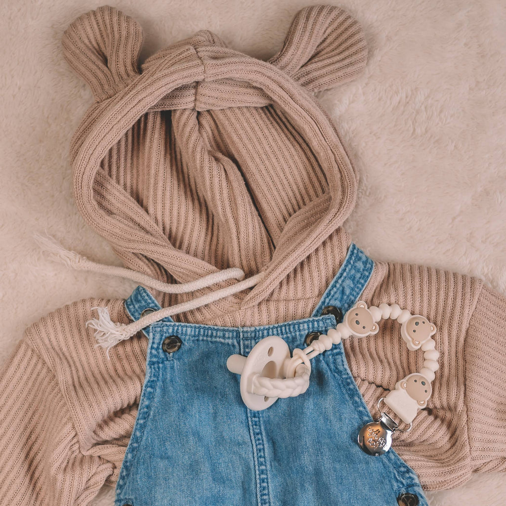 Itzy Ritzy Teddy Pacifier Clip