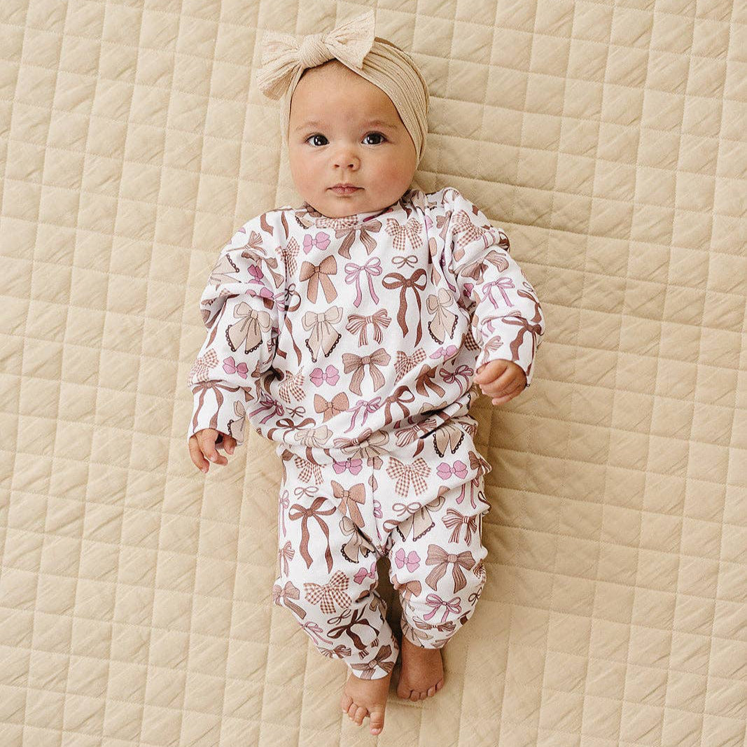 Jogger Set | Mocha Bows