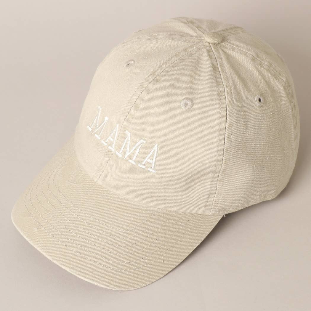 MAMA Embroidered Cotton Baseball Cap